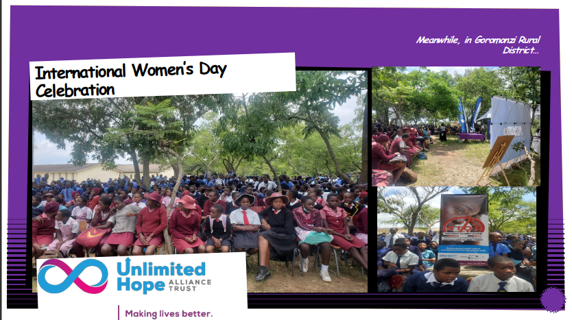 This was a day when we got to commemorate the International Women's Day in Goromonzi. The targeted population were women and children in rural areas of Zimbabwe. This day gave everyone who was available (including men), the chance to understand the power that is possessed by women throughout the nations.